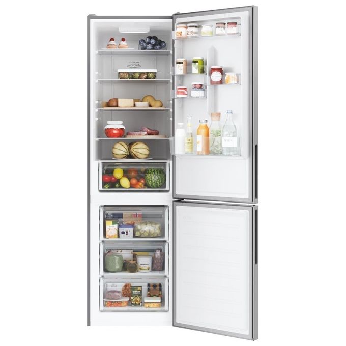 Candy Fresco CCE4T620DS Frigorifero Combinato Libera Installazione 377 Litri Classe Energetica D Argento