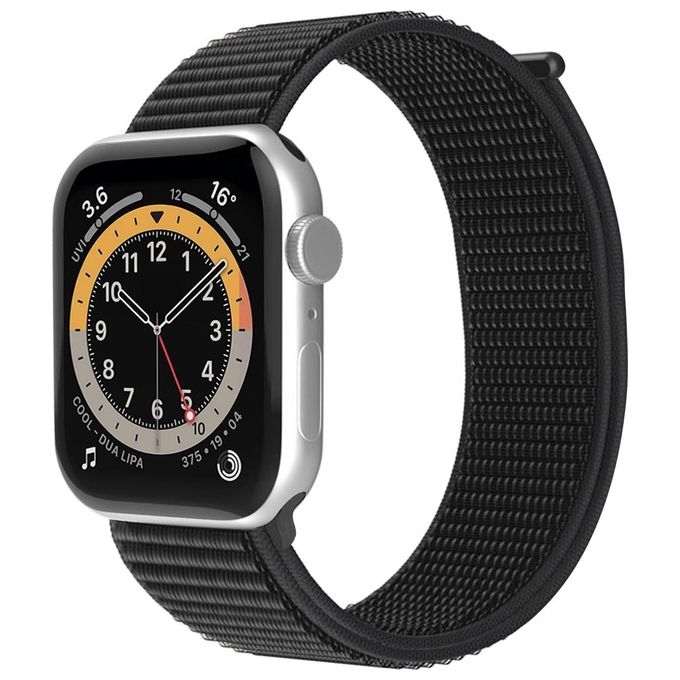 Celly WBand Cinturino per Apple Watch 42-44-45mm Strap Nero