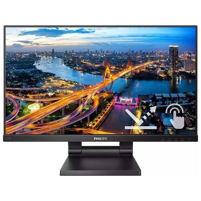 Philips Monitor 21.5'' LED IPS Touch B Line 222B1TC - 00 1920x1080 Full HD Tempo di Risposta 4 ms