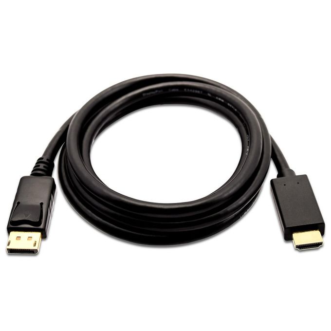 V7 V7DP2HD-03M-BLK-1E Cavo DisplayPort a Hdmi 3 Metri Nero