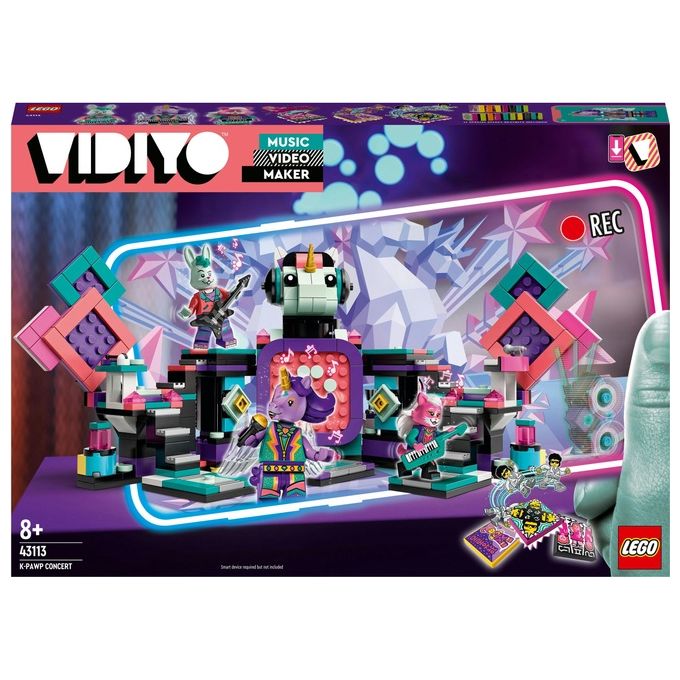 LEGO 43113 VIDIYO K-Pawp Concert BeatBox Creatore Video Musicali con 3 Minifigure 502 pezzi colore Nero