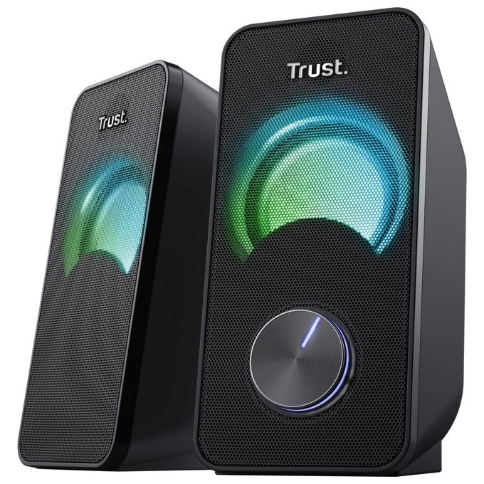 Trust Arys Compact RGB 2.0 Set Altoparlanti LED Illuminato 12W Nero