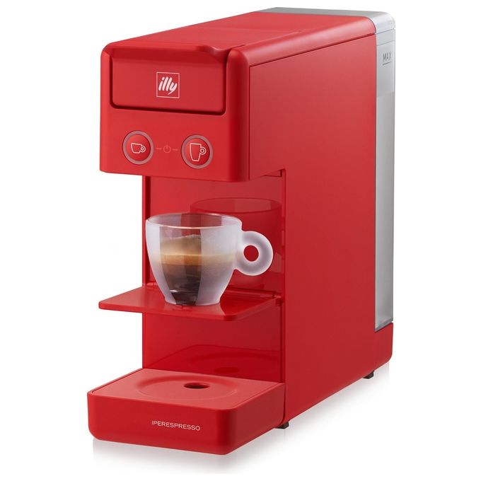 Illy Y3.3 EandC 60478 Macchina da Caffe' a Capsule Illy Rossa + 14 Capsule omaggio