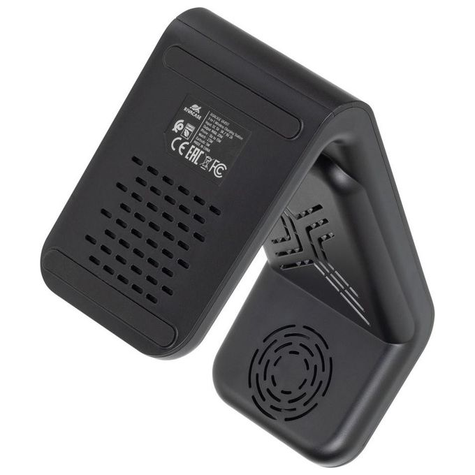 Rivacase VA4917 Caricabatterie Wireless Qi 15W con Batteria Esterna con Funzione di Ricarica Rapida Qc-Pd 5000 Mah