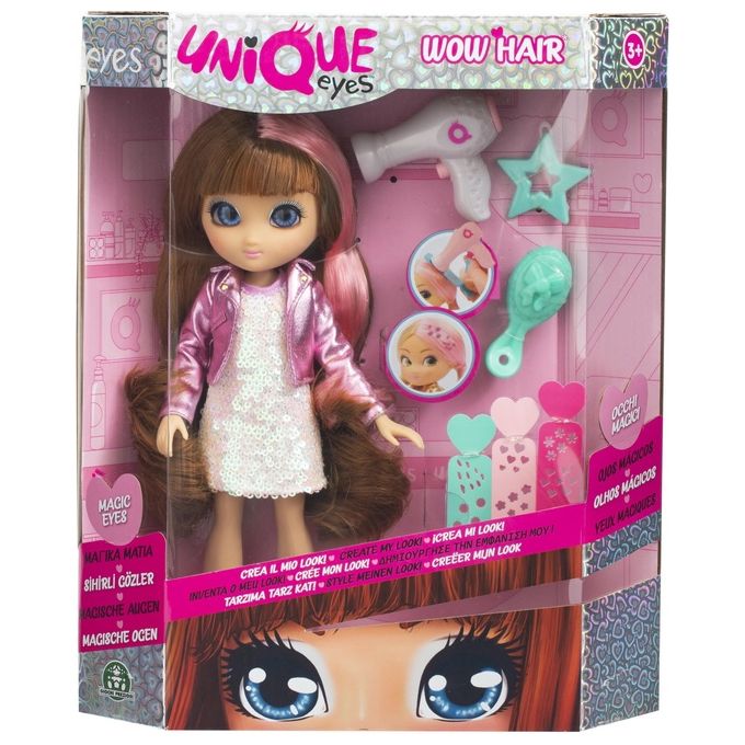 Giochi Preziosi Bambola Unique Eyes Wow Hair