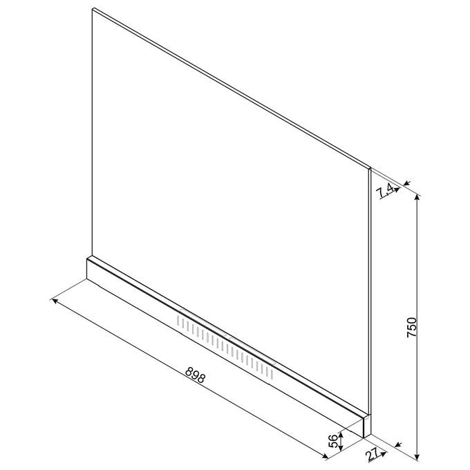 Smeg KIT1A1-9 Schienale Opera 90X60cm