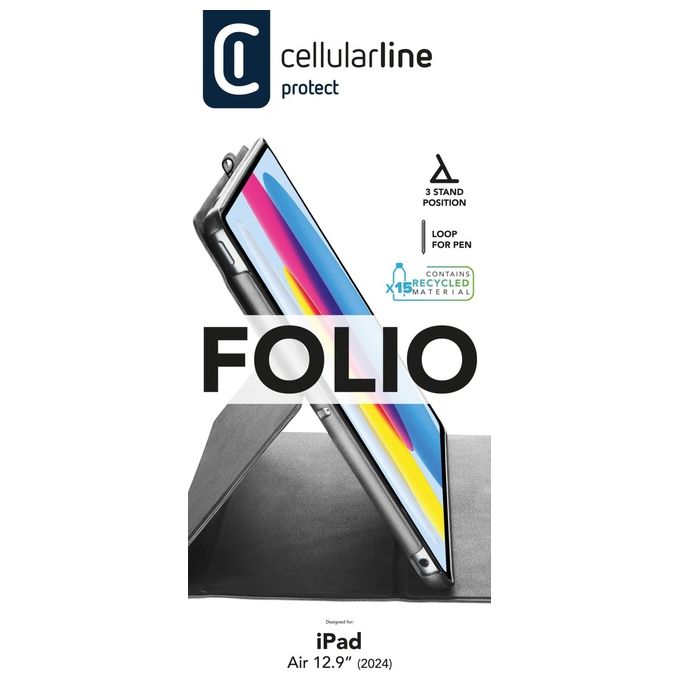 Cellular Line Custodia per Tablet Folio Nero