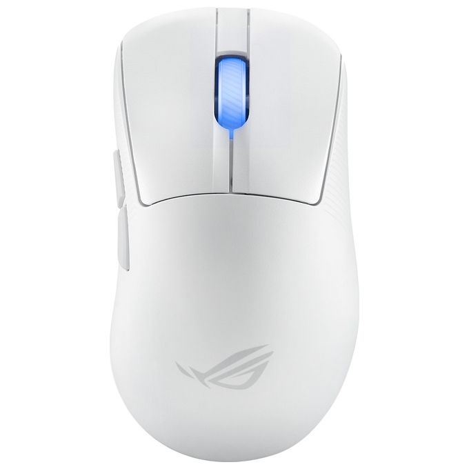 ASUS ROG Keris II Ace Wireless AimPoint White Mouse Mano Destra RF Wireless  Bluetooth  USB Type-A Ottico 42000 DPI