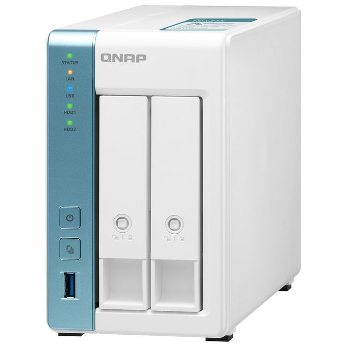 Qnap TS-231K Server Nas e di Archiviazione Collegamento Ethernet Lan Tower Bianco