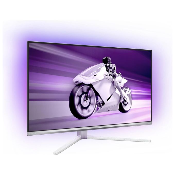 Philips Evnia 32M2N8900 Monitor da gioco OLED UHD da 32'' 240 Hz 003 ms HDR400 FreeSync Prem. Pro G-Sync comp. (3840x2160 2x HDMI 2.1 1x DP 1.4 1x USB-C (65 W PD) hub USB) bianco
