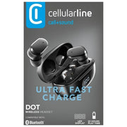 Cellular Line Auricolare Bluetooth TWS DOT Nero