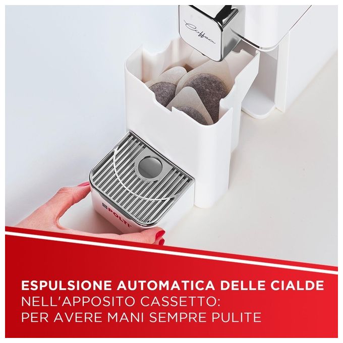 Polti Macchina da Caffe' Coffea Cs15w con 54 Cialde Bianca