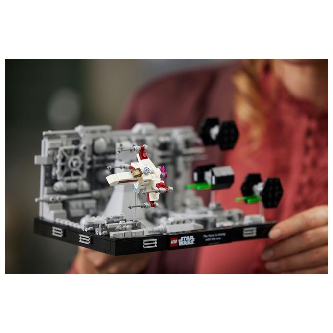 Lego star wars diorama volo trincea morte nera 75329 set costruzione 665 pezzi adulti
