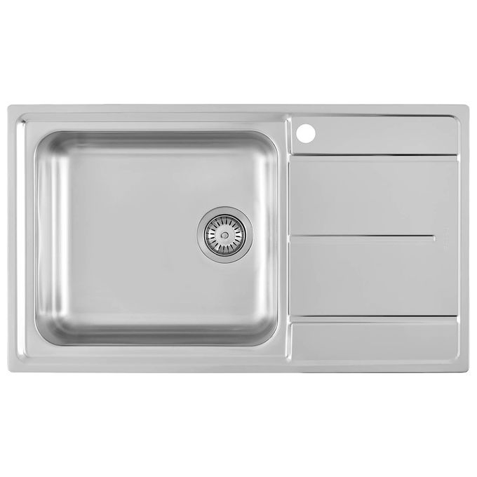 Foster 3218 002 Standard EVO Lavello Acciaio Inox da incasso Gocciolatoio a Destra 1 Vasca 86x50cm
