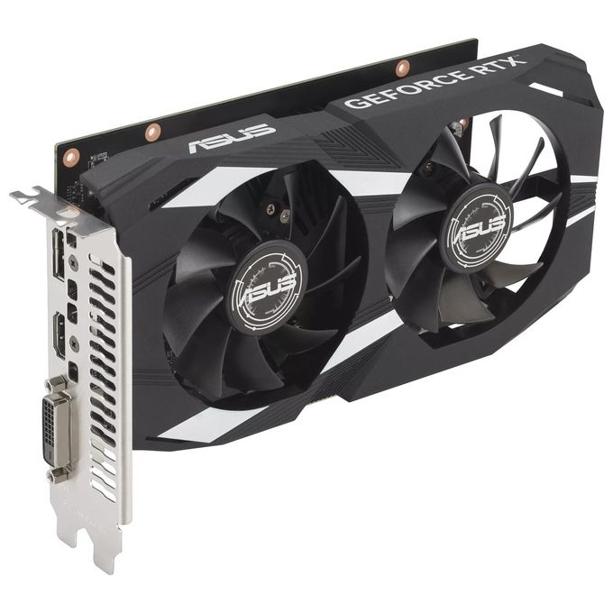 ASUS DUAL NVIDIA GeForce RTX 3050 OC Edition Scheda Video 6 GB GDDR6, Multiprocessore Streaming NVIDIA Ampere, Resistenza alla Polvere IP5X, Auto-Extreme, GPU Tweak III, Nero, DUAL-RTX3050-O6G