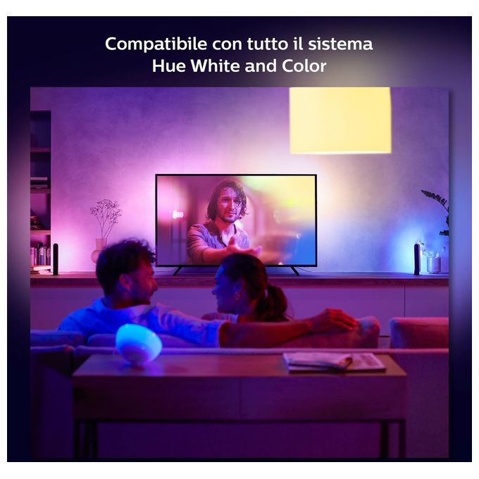 Philips Hue White And Color Ambiance Play Gradient Lightstrip 75 Pollici per Illuminazione Smart Casa e Arredamento