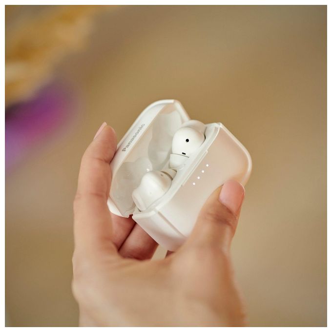 Panasonic RZ-B210 True Wireless Auricolari Bluetooth Comandi Touch Controllo Vocale Bianco