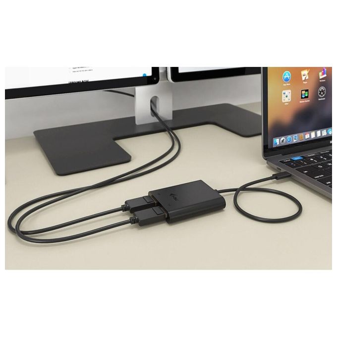 I-tec Usb-C Dual 4k-60hz Single 8k-30hz Dp Video Adapter