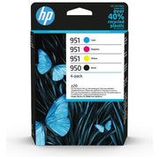 HP 950-951 Cartuccia d'Inchiostro Originale 4 Pezzi Resa Standard Nero-Ciano-Magenta-Giallo