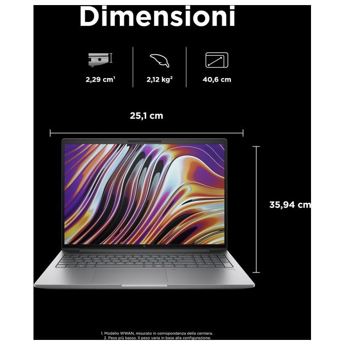 HP ZBook Power 16 inch G11 A Mobile Workstation Amd Ryzen 7-8845h 32Gb Hd 1Tb Ssd 16'' Windows 11 Pro