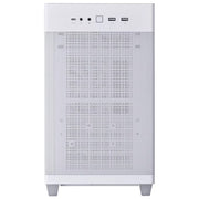 ASUS Prime AP201, case MicroATX, 33 litri, pannelli laterali tool-free e una mesh quasi filtrante, supporto per dissipatori da 360mm, schede grafiche lunghe fino a 338 mm e PSU ATX standard. Bianco