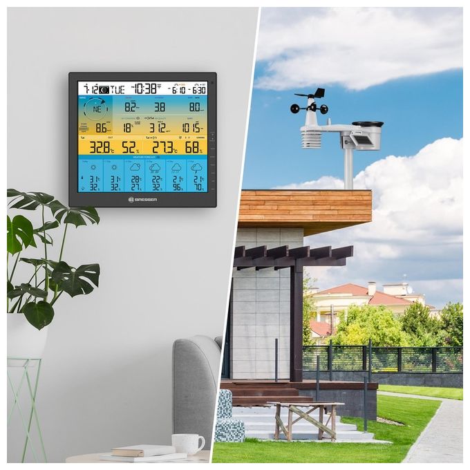 Bresser Stazione Meteo 7-in-1 Solar 6 Giorni 4cast Pro SF