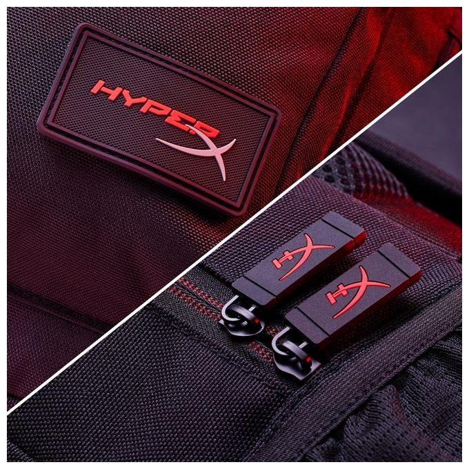 Hyperx Zaino per Notebook Delta Nero e Rosso