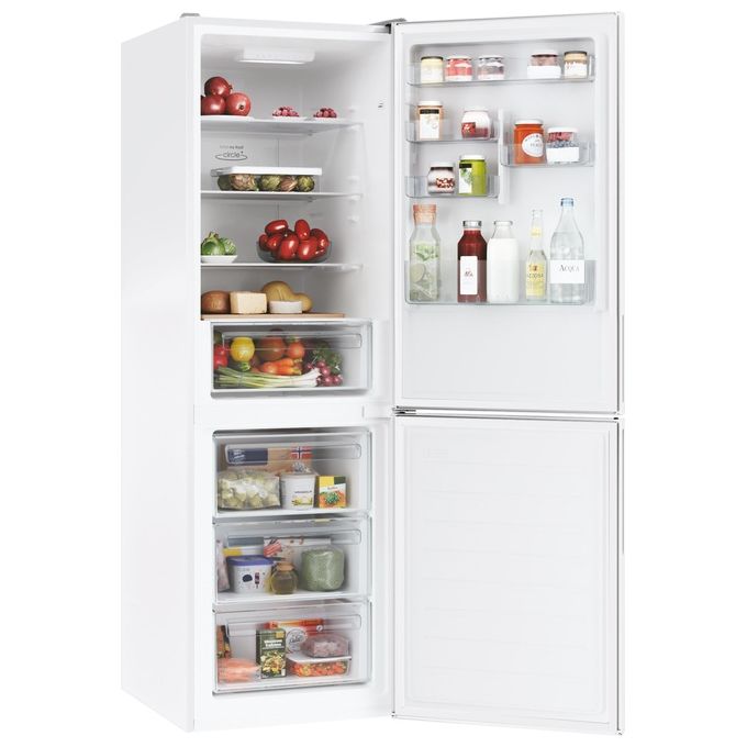 Candy CCE4T618EW Frigorifero combinato libera installazione 341 Litri Classe energetica E Total No Frost H 185 cm Bianco