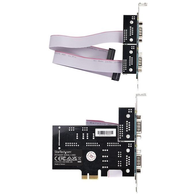 StarTech.com Scheda Seriale PCIe a 4 Porte Protezione ESD di Livello 4