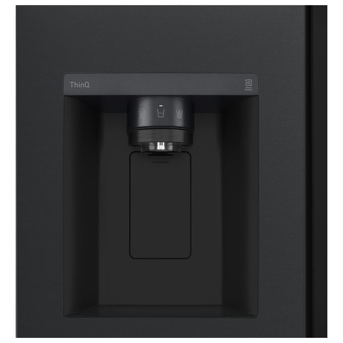 LG GSGV81EPLL - Frigorifero Side-by-Side 635 L, 179 cm, Classe E, 36 dB, Total No Frost, InstaView, DoorCooling+, Dispenser acqua e ghiaccio, Nero opaco