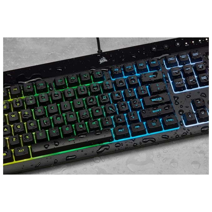 Corsair K55 Pro Tastiera Gaming a Membrana Cablata Led RGB Zone Layout IT