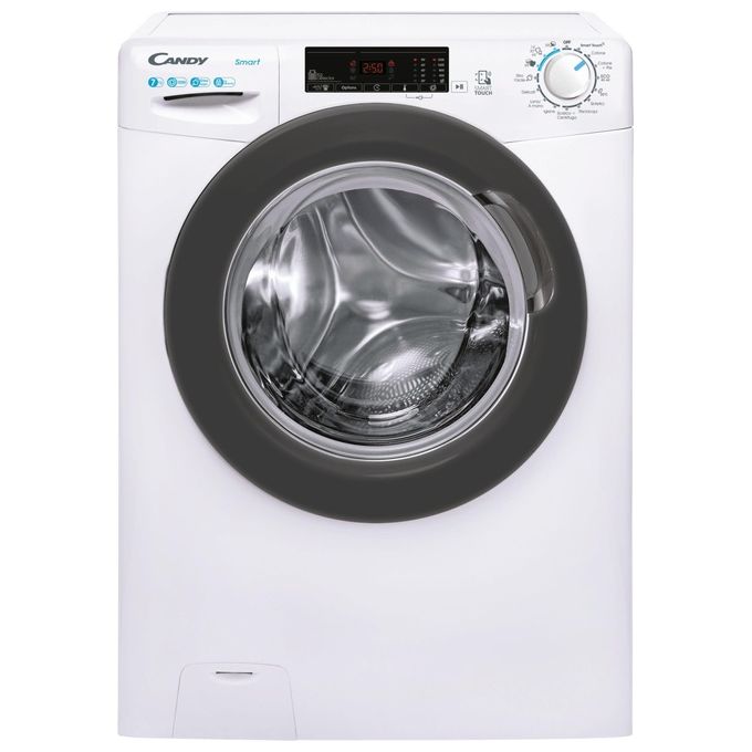 Candy CSS4127TRE-1-11 Lavatrice Slim Carica Frontale  Connettivita' NFC Smart Cycles Smart Touch Classe energetica D (A+++) Capacita' di carico 7 Kg Centrifuga 1200 giri Profondita' 43 cm