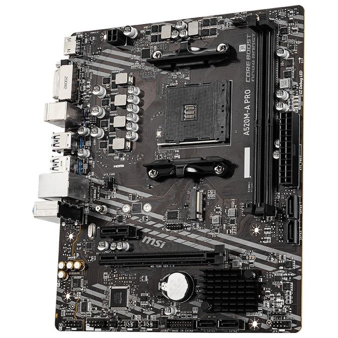 MSI A520M-A Pro AMD A520 Scheda Madre Socket AM4