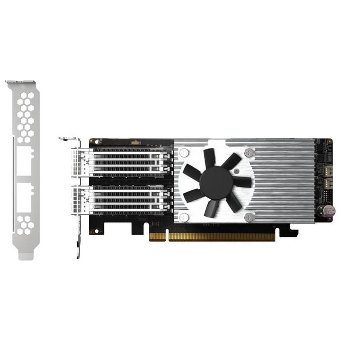 Qnap QXG-100G2SF-E810 Scheda di Rete e Adattatore Interno Fibra 100000 Mbit-s