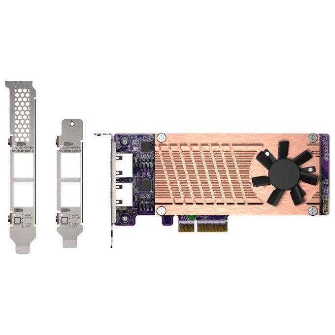 Qnap QM2-2P2G2T Scheda di Rete e Adattatore Interno Ethernet 2500 Mbit-s