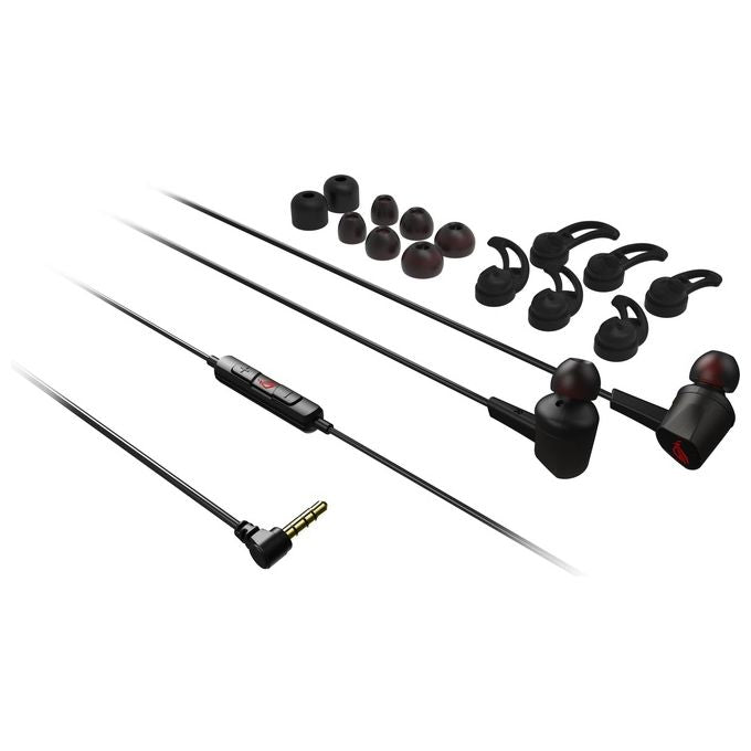 ASUS ROG Cetra II Core - Auricolari Gaming, Driver in gomma siliconica liquida (LSR), Connettore da 3,5 mm, Per PC, MAC, PlayStation 4-5, Nintendo Switch, Xbox Series X-S, Nero