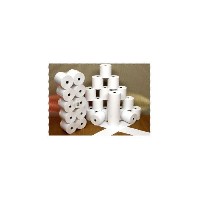 Rotomar AEE0570D06012B Rotoli Carta per Calcolatrice Pura Cellulosa 57mm 35m Ø60mm 60g-m² Confezione 10 colore Bianco