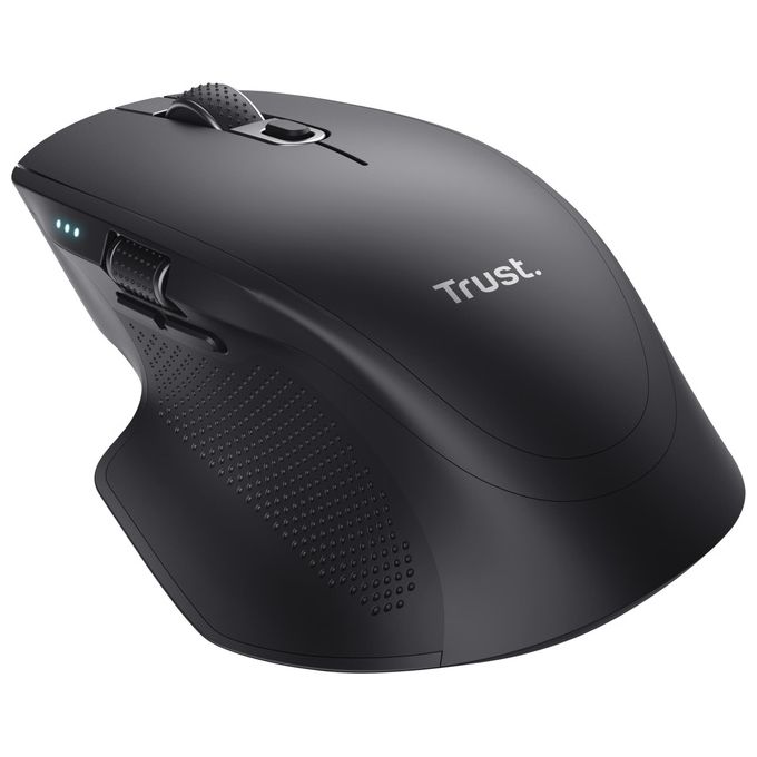 Trust Ozaa Mouse Mano destra RF senza fili  Bluetooth Ottico 3200 DPI Nero