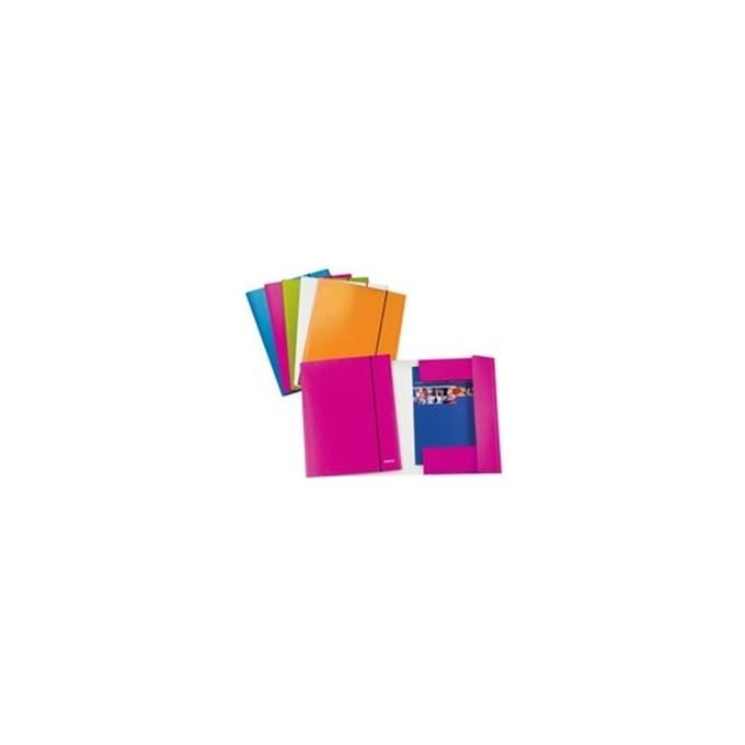 Leitz Cf5 cartella 3 Lembi Wow Fucsia Metalizzato