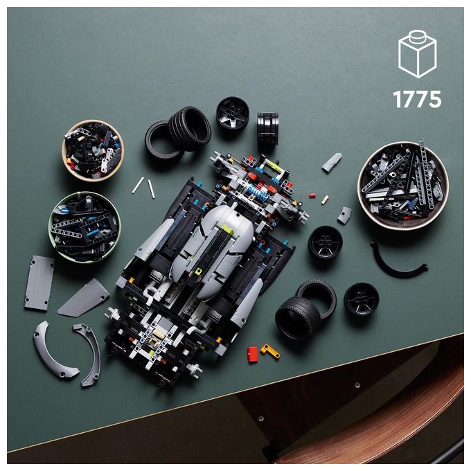 LEGO Technic 42156 PEUGEOT 9X8 24H Le Mans Hybrid Hypercar, Modellino di Auto da Corsa per Adulti Scala 1:10, Set da Collezione