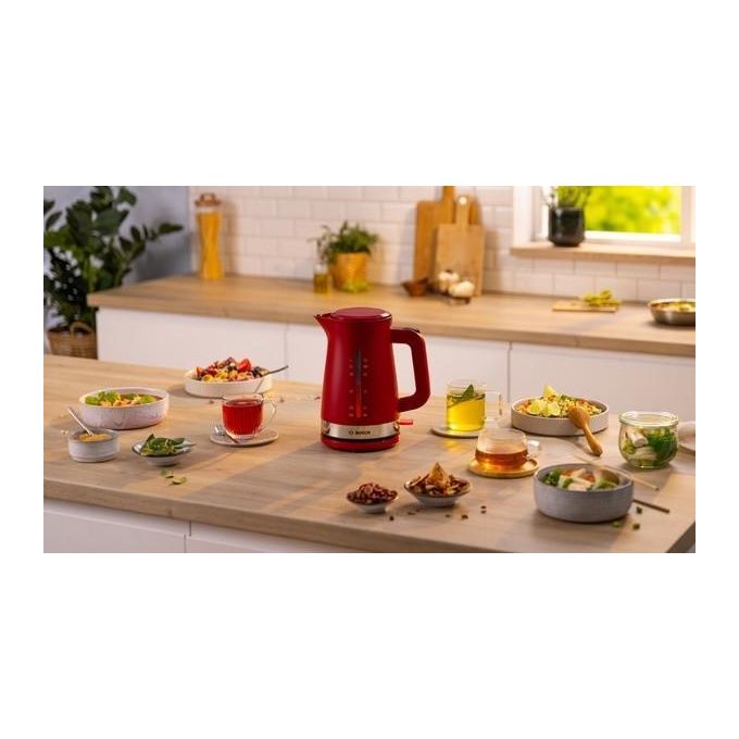 Bosch TWK4M224 Bollitore Elettrico 1.7 Litri 2400W Rosso