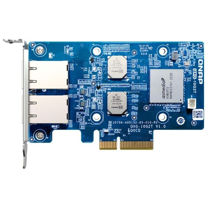 Qnap QXG-10G2T Scheda di Rete e Adattatore Interno Ethernet 10000 Mbit-s