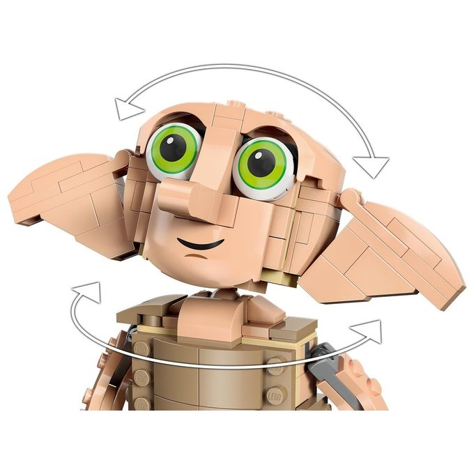 LEGO Harry Potter 76421 Dobby l'Elfo Domestico, Modello Snodabile di Personaggio Iconico, Gioco da Collezione, Regalo 8+ Anni