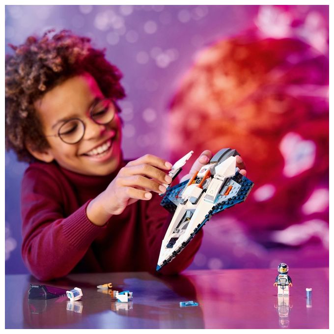LEGO City 60430 Astronave Interstellare 60430-LEGO Giocattolo Gioco Spaziale per Bambini 6+ Anni con Navicella Minifigure e Drone Robot