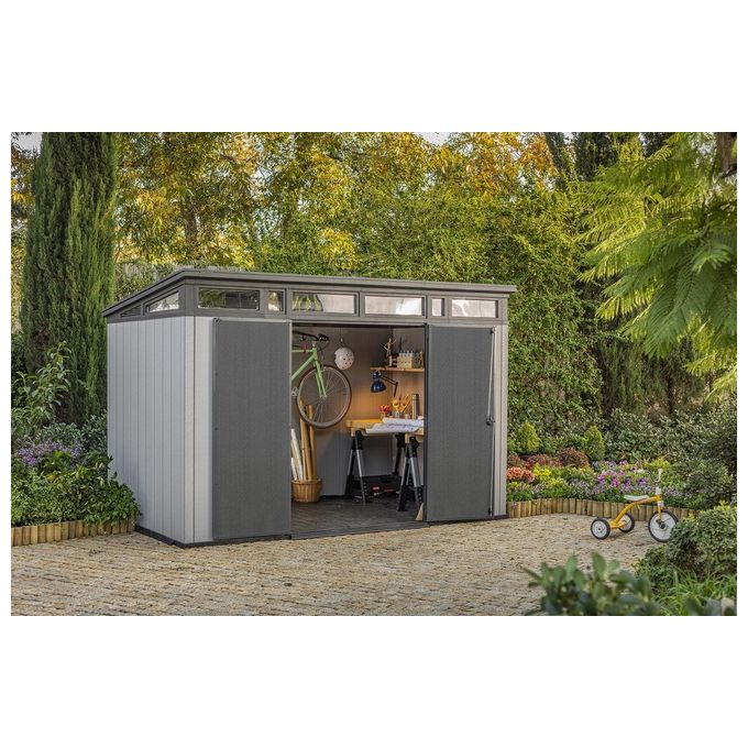 Keter Casetta da Giardino Artisan 117 in Resina 342x218x226h Grigio
