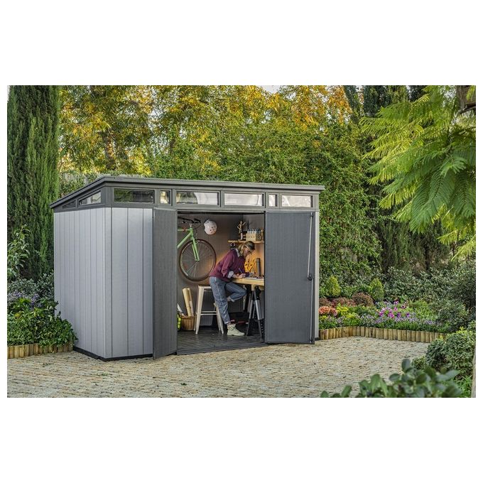 Keter Casetta da Giardino Artisan 117 in Resina 342x218x226h Grigio