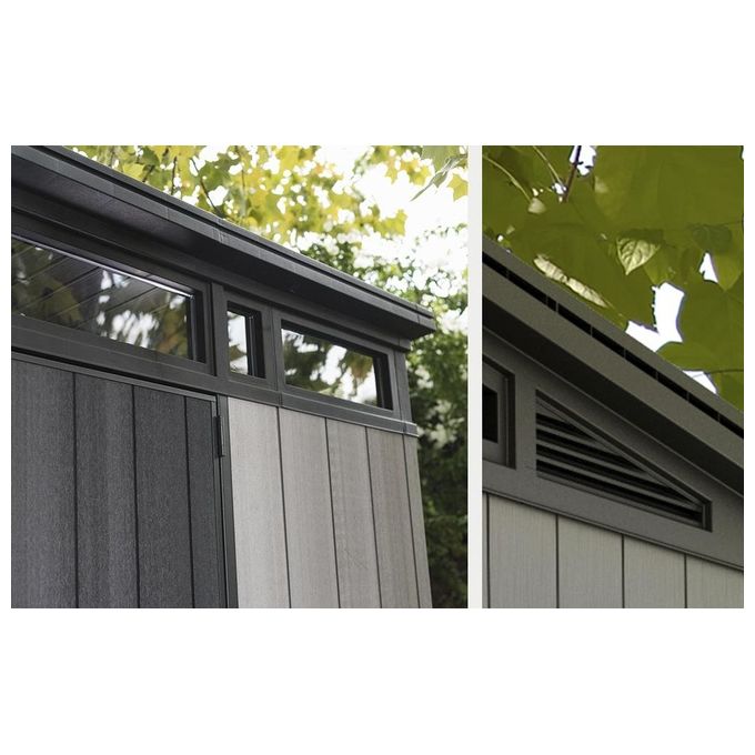 Keter Casetta da Giardino Artisan 117 in Resina 342x218x226h Grigio