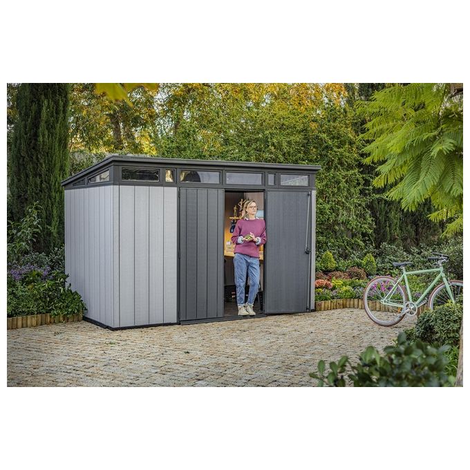 Keter Casetta da Giardino Artisan 117 in Resina 342x218x226h Grigio