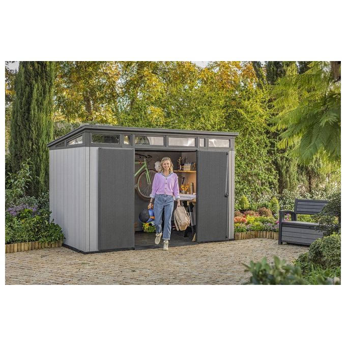 Keter Casetta da Giardino Artisan 117 in Resina 342x218x226h Grigio