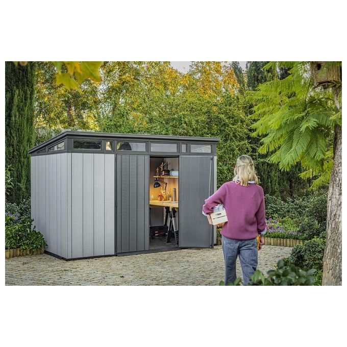 Keter Casetta da Giardino Artisan 117 in Resina 342x218x226h Grigio